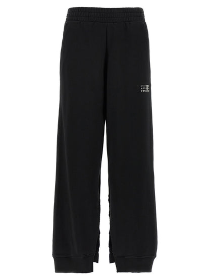MM6 Maison Margiela Black Cotton Joggers (Workout Pants)