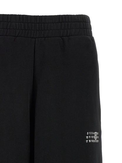 MM6 Maison Margiela Black Cotton Joggers (Workout Pants)