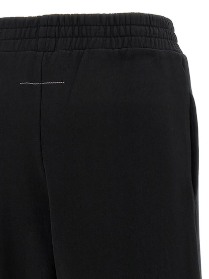 MM6 Maison Margiela Black Cotton Joggers (Workout Pants)