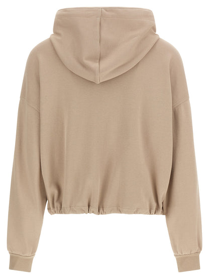 Brunello Cucinelli Beige Cotton Hoodie