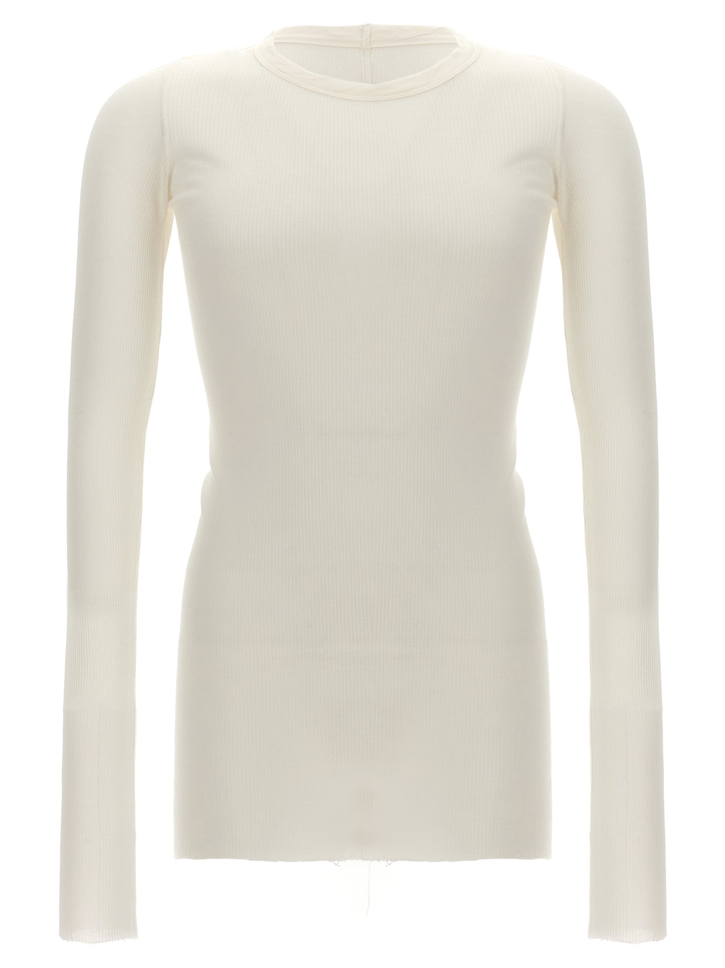 Rick Owens White Viscose T-Shirt
