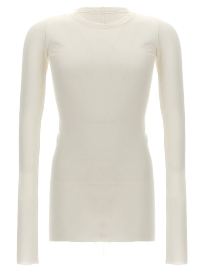 Rick Owens White Viscose T-Shirt