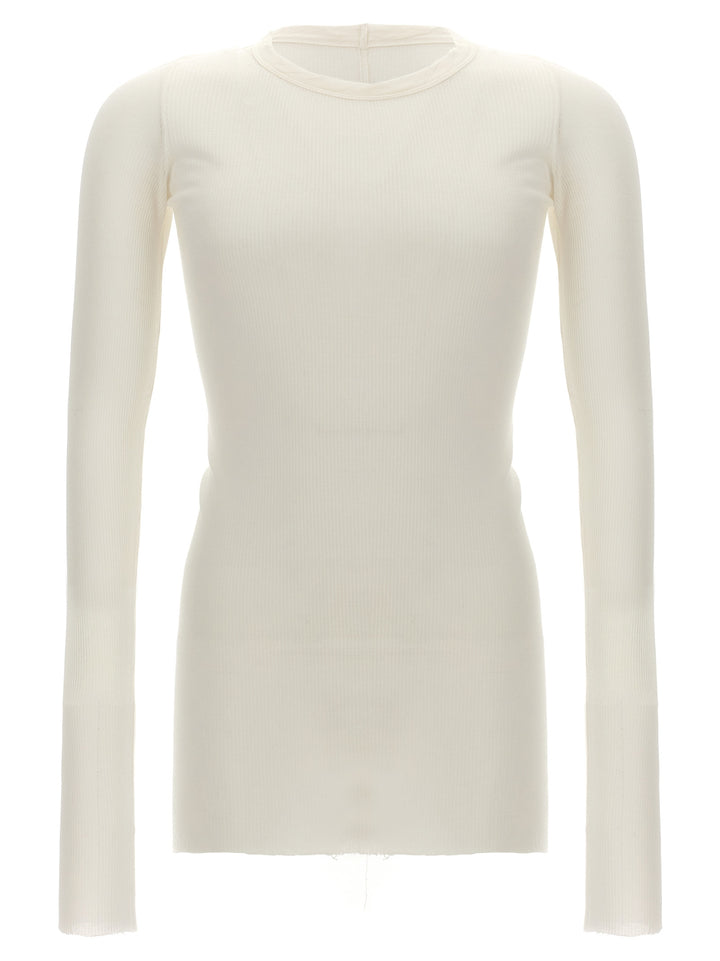 Rick Owens White Viscose T-Shirt
