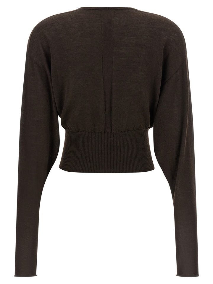Rick Owens Brown Virgin Wool Shirt