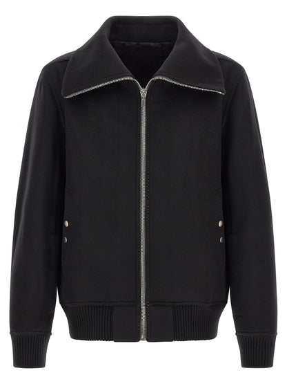 Rick Owens Black Virgin Wool Bomber