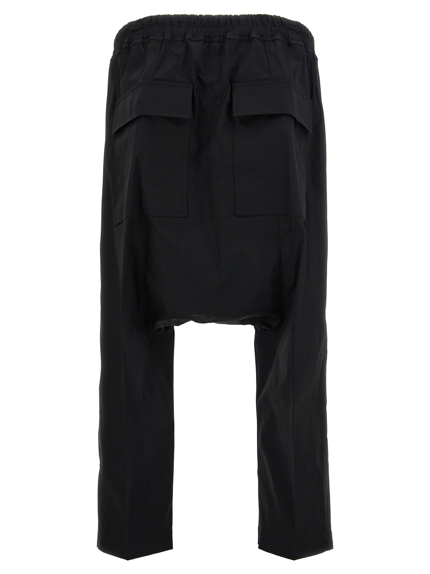 Rick Owens Black Cotton Casual Pants