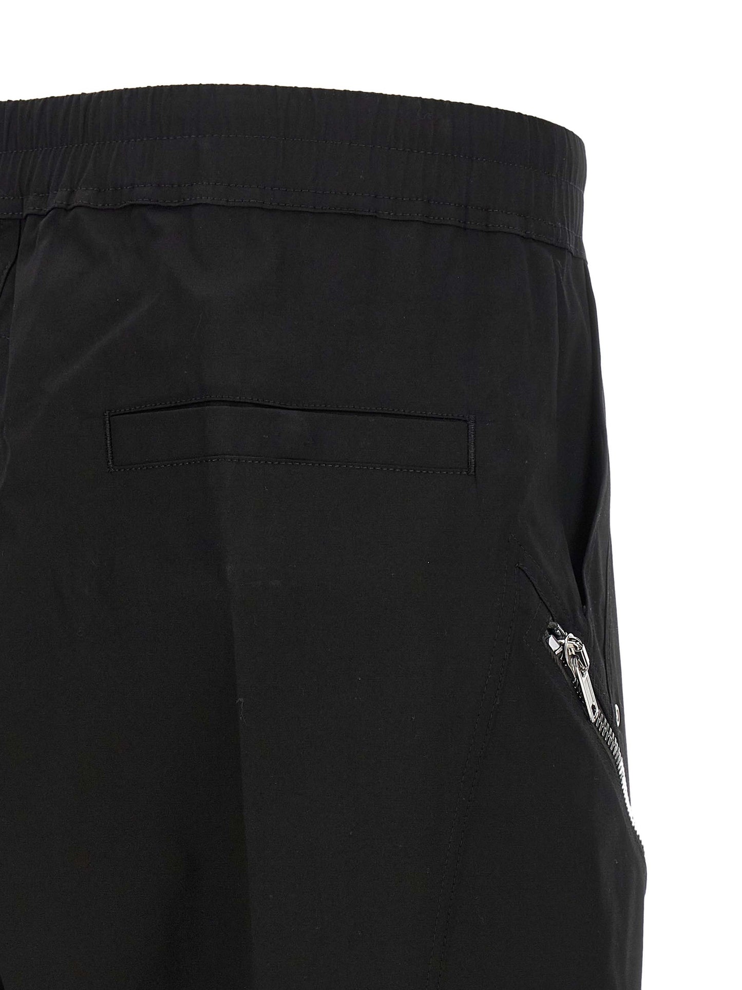 Rick Owens Black Cotton Bermuda Shorts