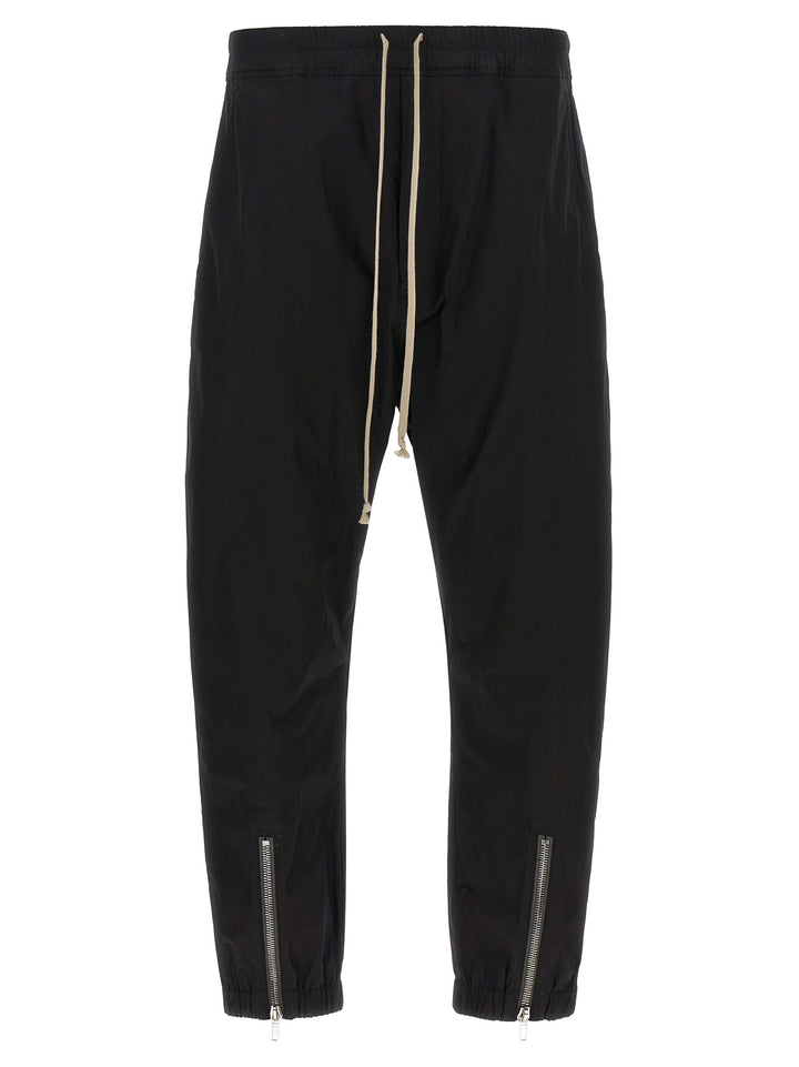 Rick Owens Black Cotton Joggers (Workout Pants)