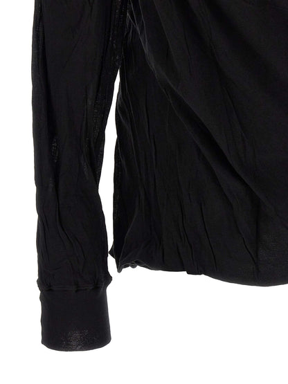 Rick Owens Black Cotton T-Shirt