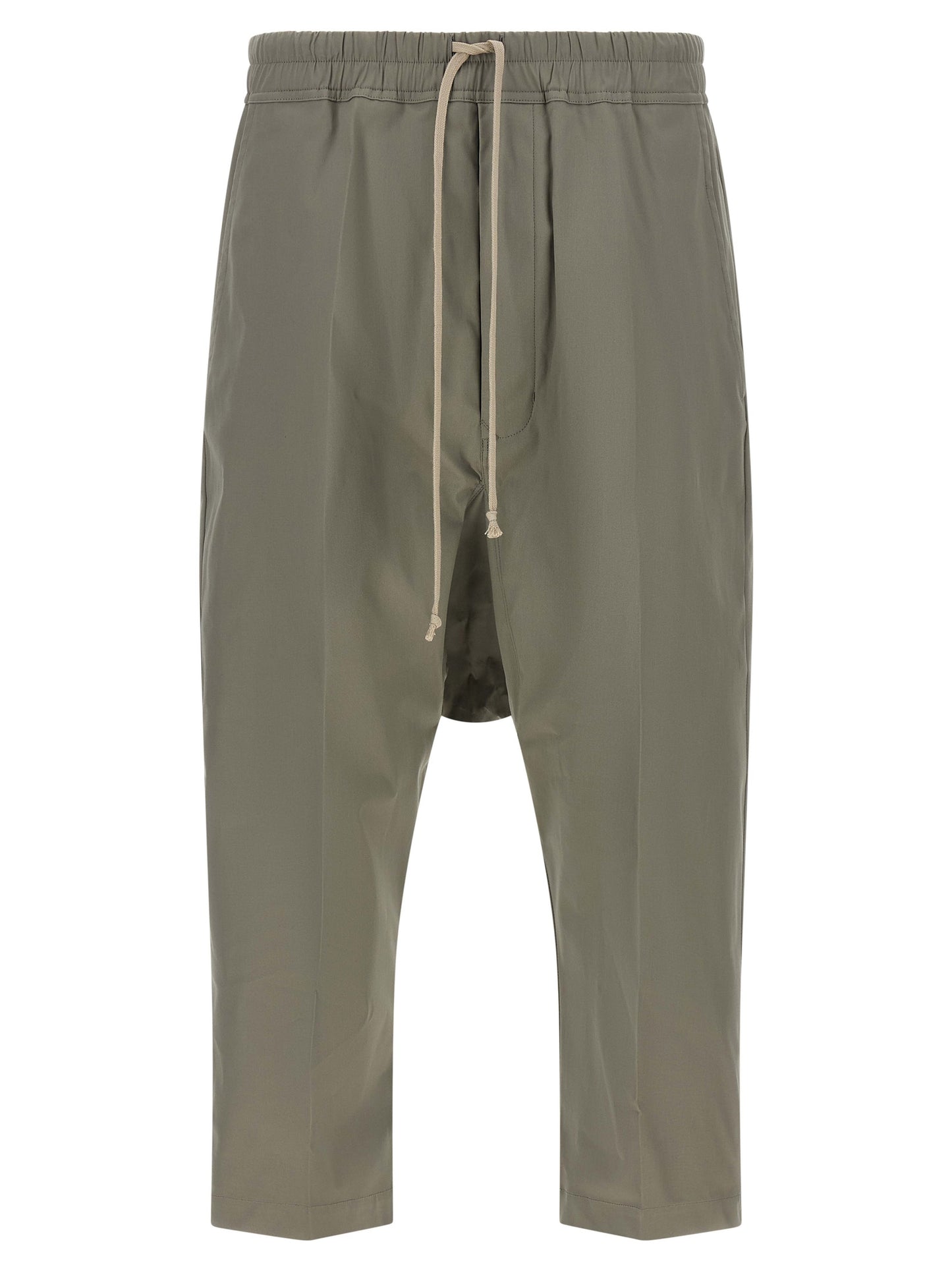 Rick Owens Gray Cotton Cropped Pants