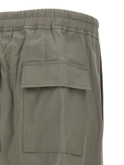 Rick Owens Gray Cotton Cropped Pants