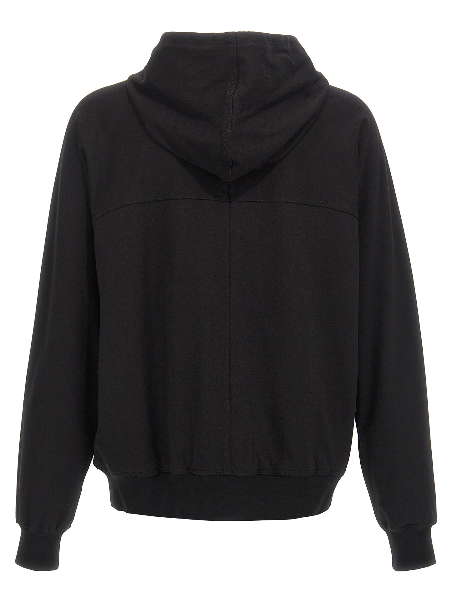 Rick Owens Black Cotton Hoodie