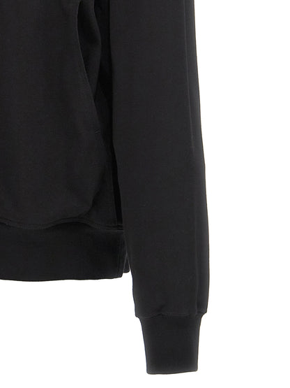 Rick Owens Black Cotton Hoodie