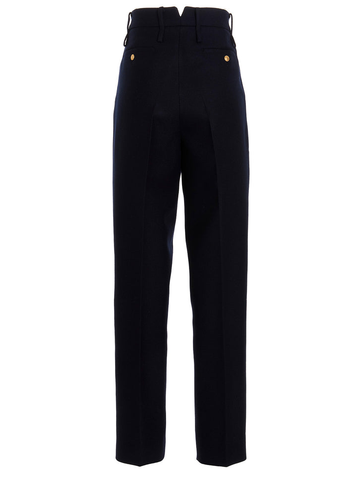 Gucci Blue Cashmere Casual Pants