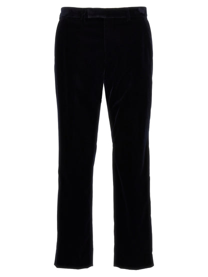 Gucci Blue Cotton Casual Pants