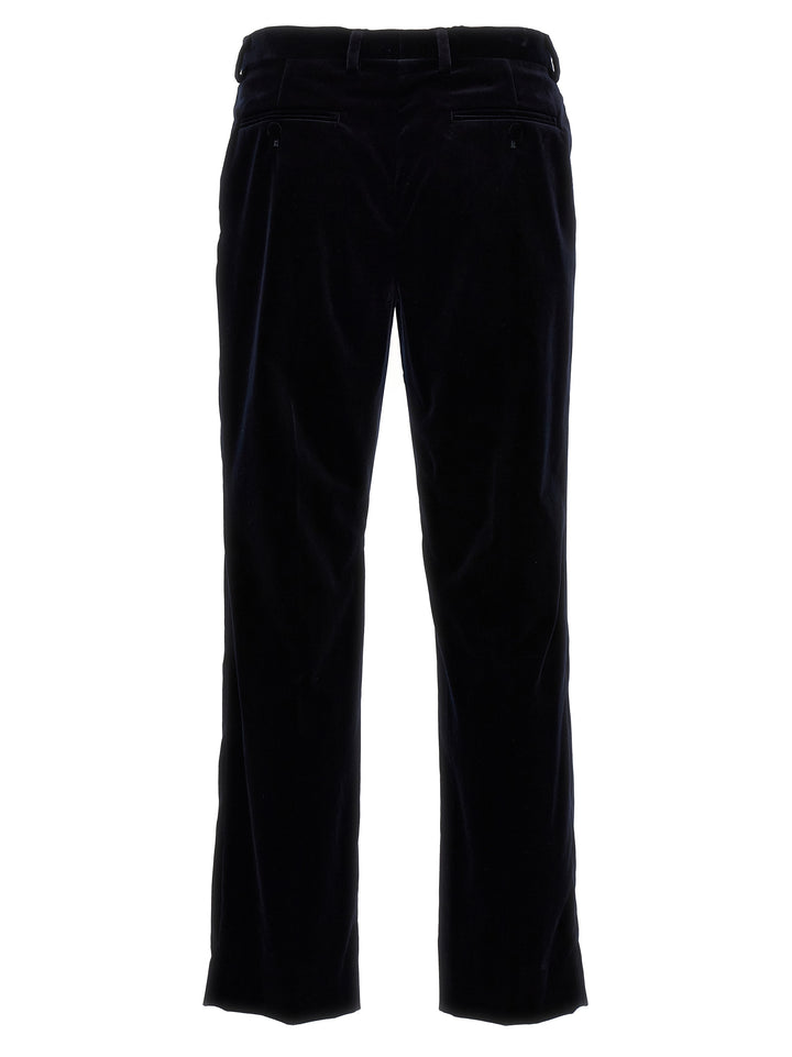 Gucci Blue Cotton Casual Pants