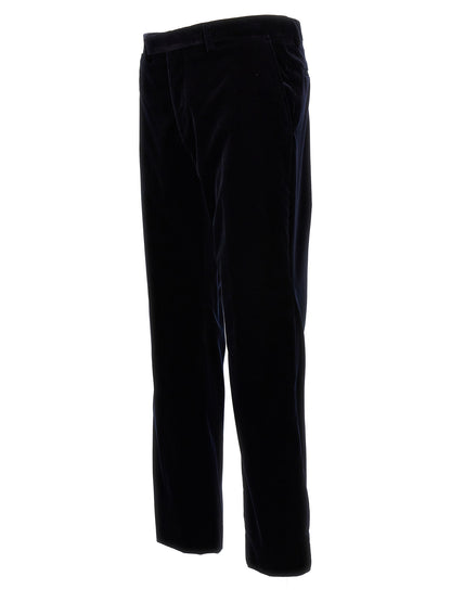 Gucci Blue Cotton Casual Pants