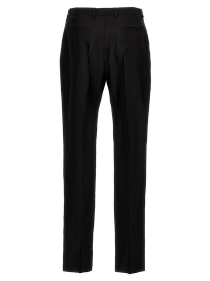 Saint Laurent Black Acetate Dress Pants
