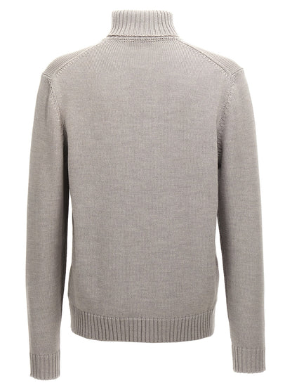 ZANONE Gray Virgin Wool Cardigan