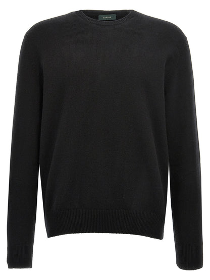 ZANONE Black Virgin Wool Cardigan