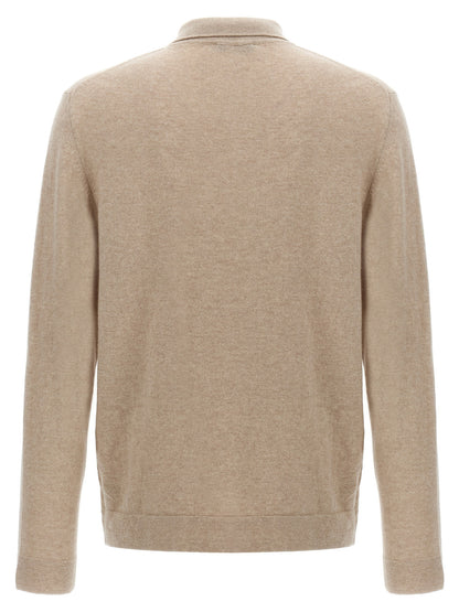 ZANONE Beige Virgin Wool Polo Shirt