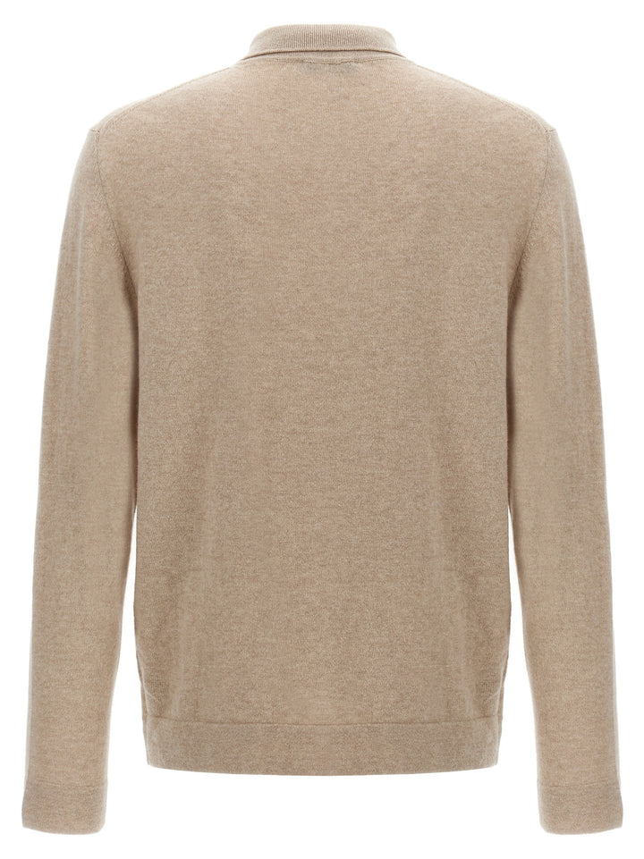 ZANONE Beige Virgin Wool Polo Shirt