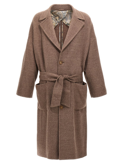 Etro Beige Wool Coat