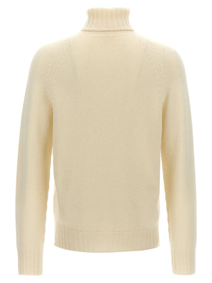 MA'RY'YA White Wool Cardigan