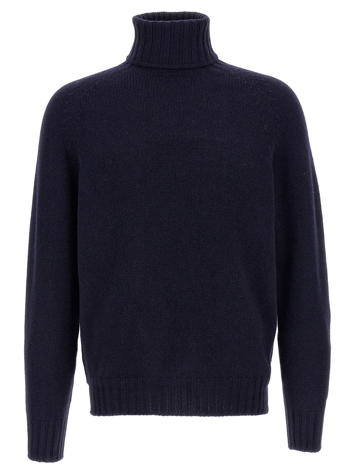 MA'RY'YA Blue Wool Cardigan