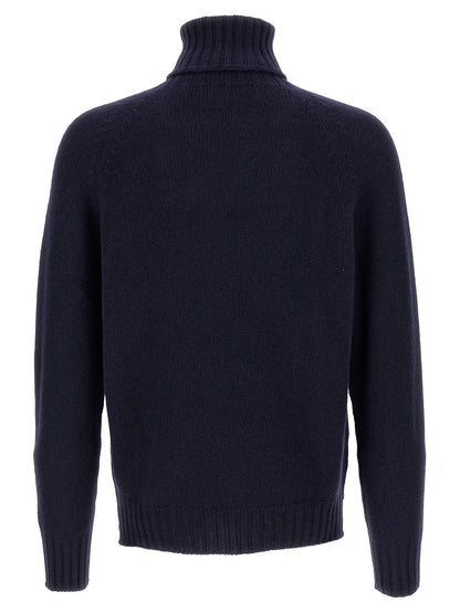 MA'RY'YA Blue Wool Cardigan