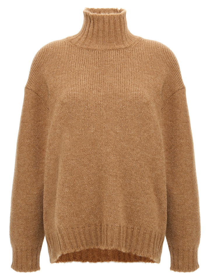 Jil Sander Beige Wool Cardigan