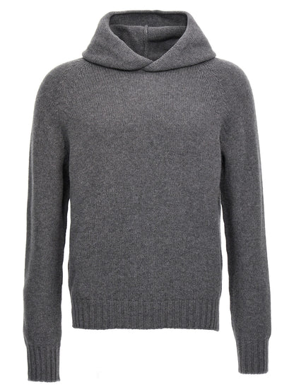 MA'RY'YA Gray Wool Cardigan