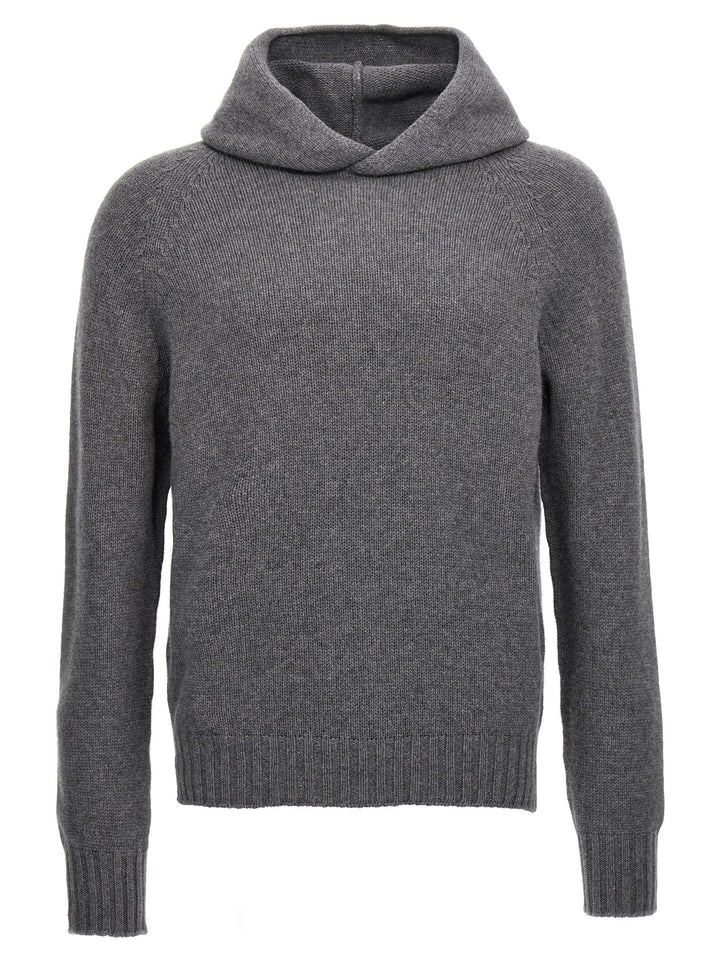 MA'RY'YA Gray Wool Cardigan