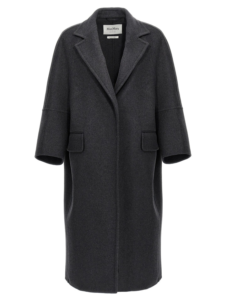 Max Mara Gray Virgin Wool Coat
