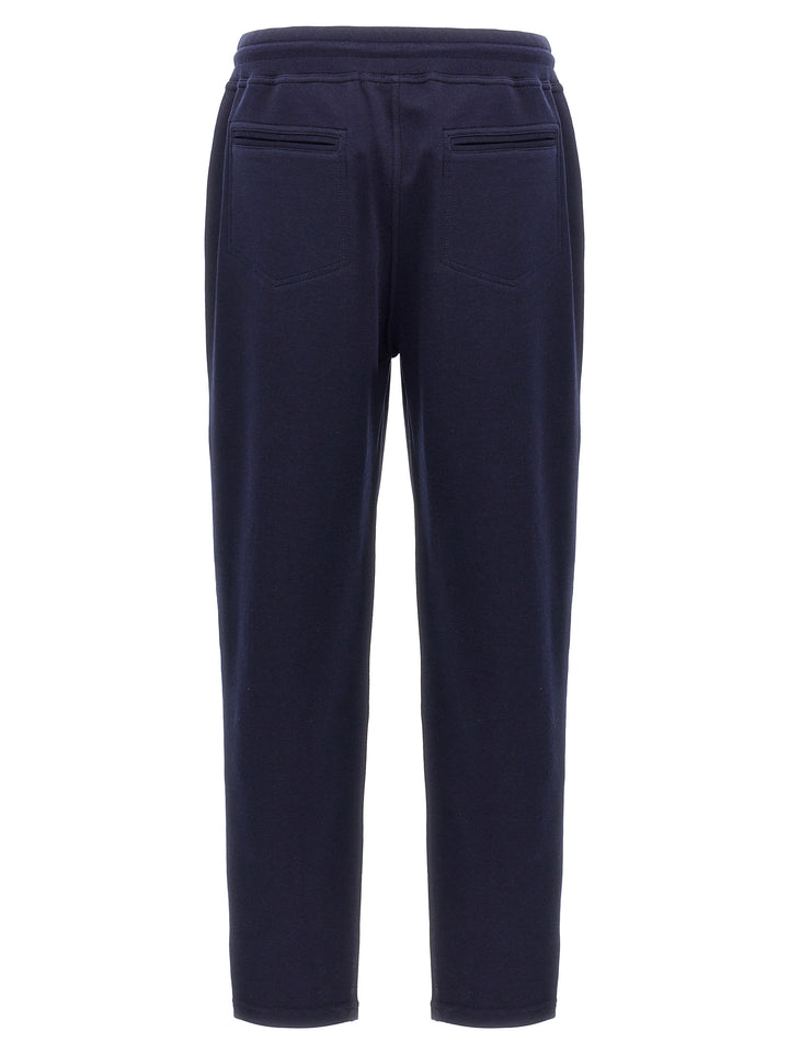 Brunello Cucinelli Blue Cotton Joggers (Workout Pants)