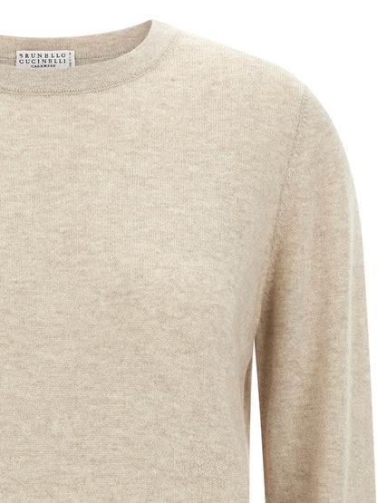 Brunello Cucinelli Beige Cashmere Cardigan