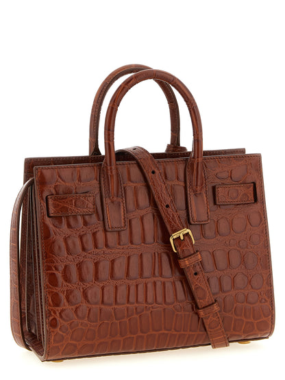Saint Laurent Brown Calfskin Handbag