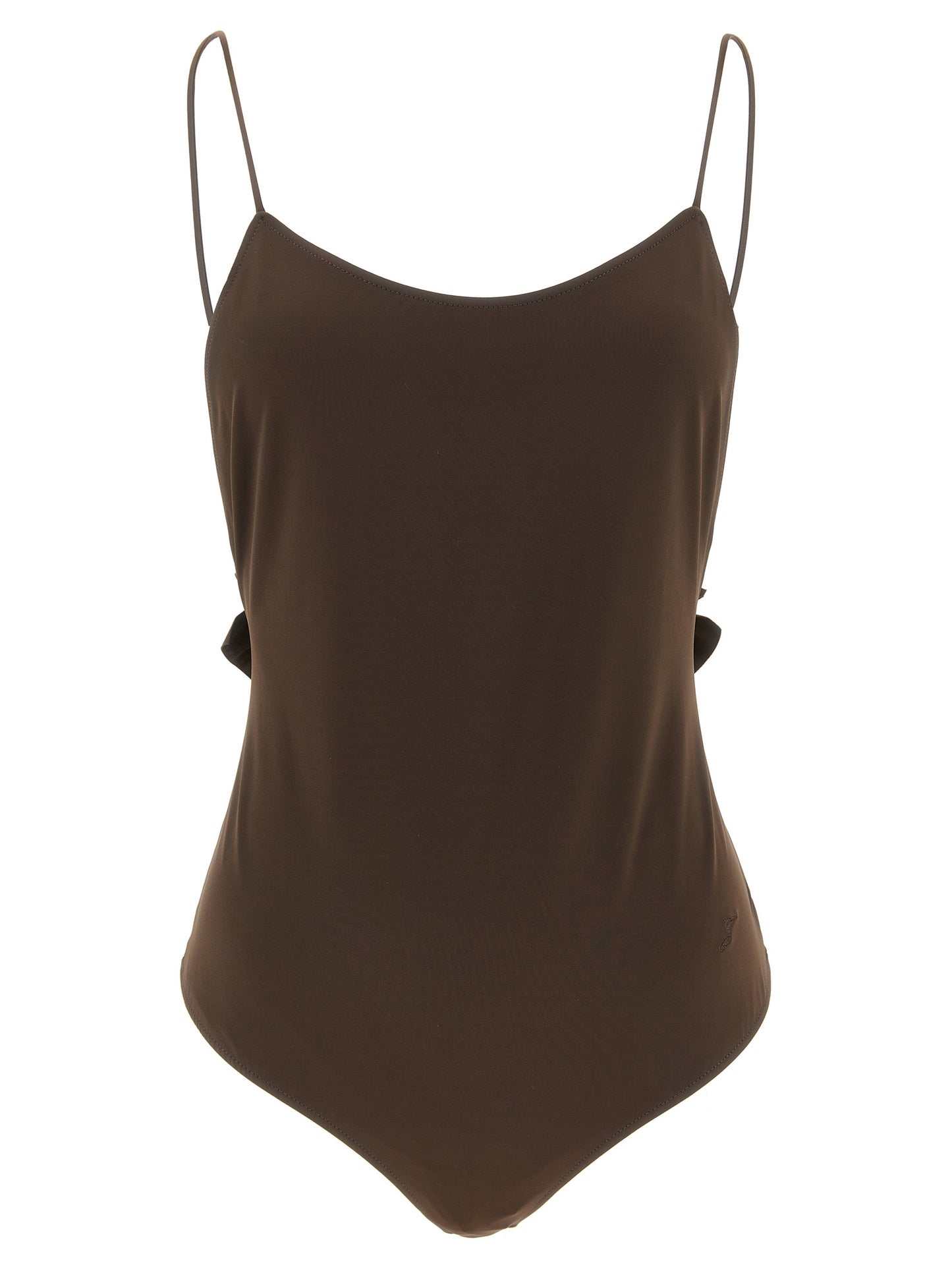 Jacquemus Brown Polyamide One-Piece Swimsuit