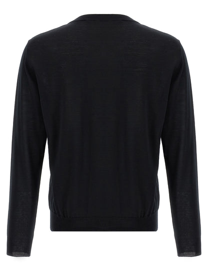 Valentino Garavani Black Virgin Wool Cardigan