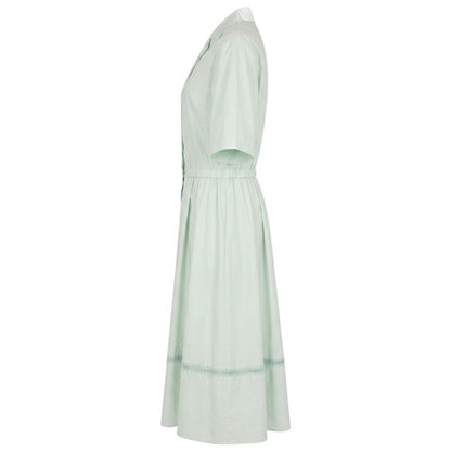 Malo Green Cotton Women Dress