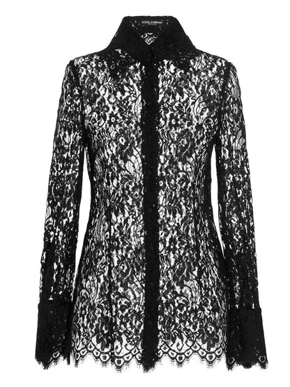 Dolce & Gabbana Black Polyamide Blouse