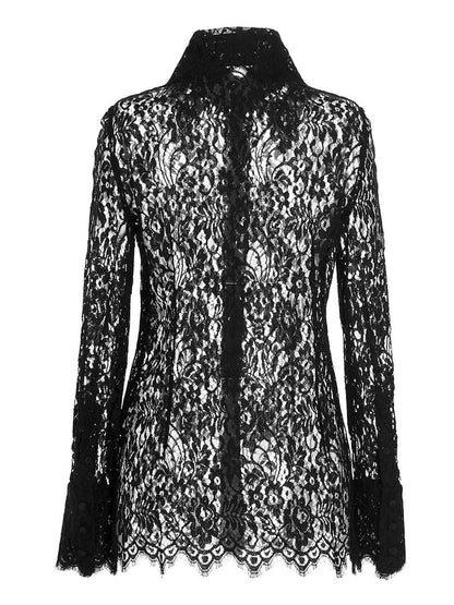 Dolce & Gabbana Black Polyamide Blouse