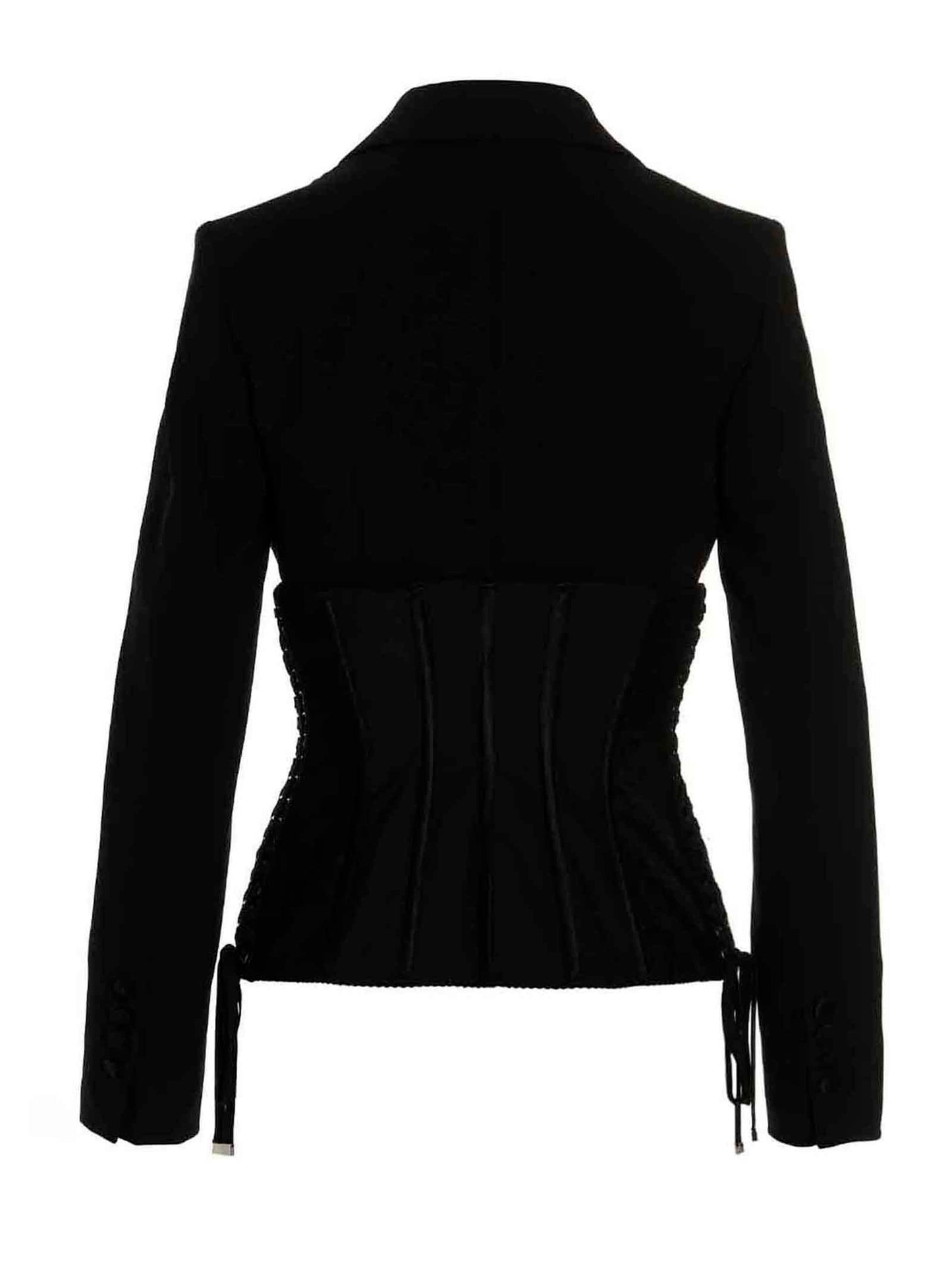 Dolce & Gabbana Black Virgin Wool Blazer