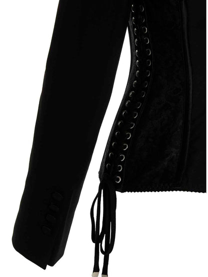 Dolce & Gabbana Black Virgin Wool Blazer