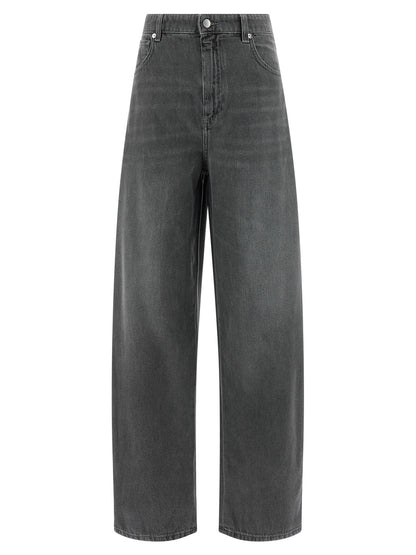 'S Max Mara Gray Cotton Cropped Jeans