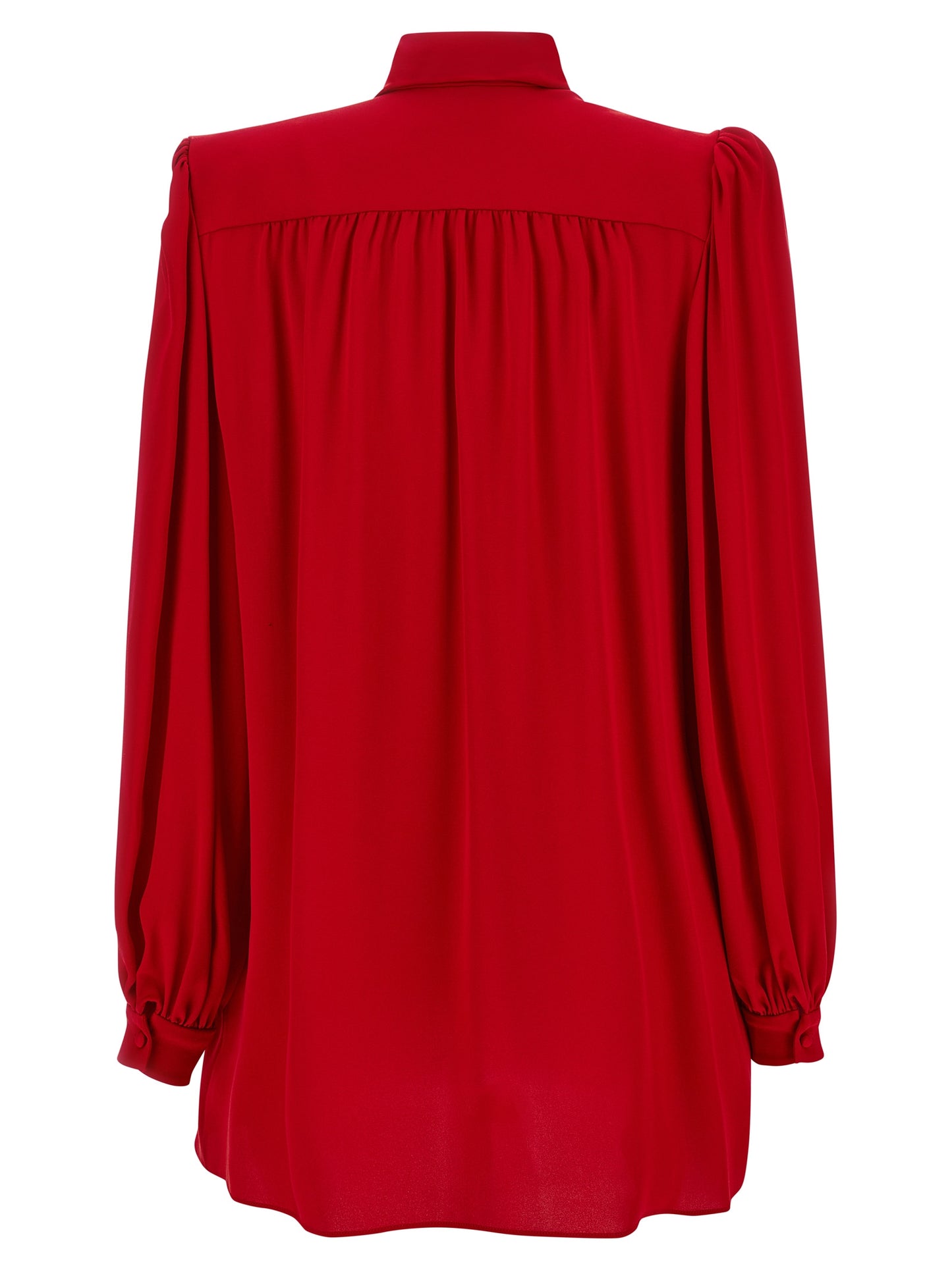 Valentino Garavani Red Silk Blouse