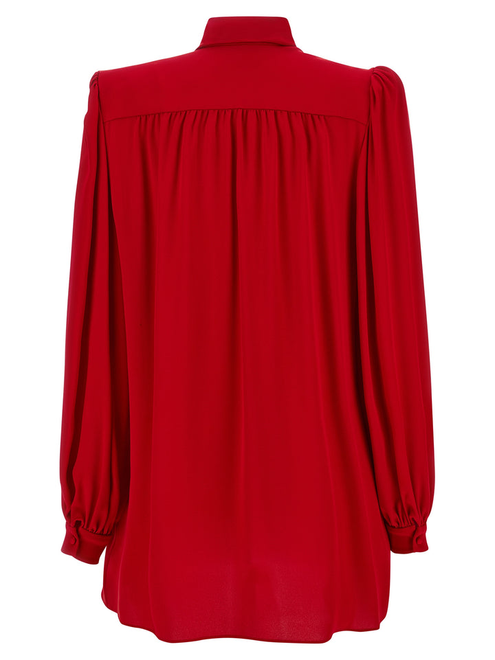 Valentino Garavani Red Silk Blouse