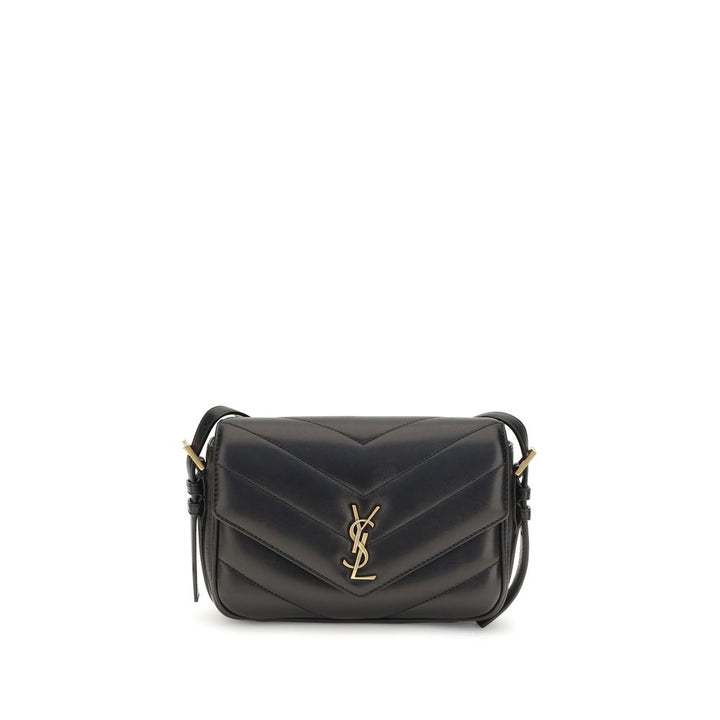 Saint Laurent Black Lamb Ovis Aries Shoulder Bag