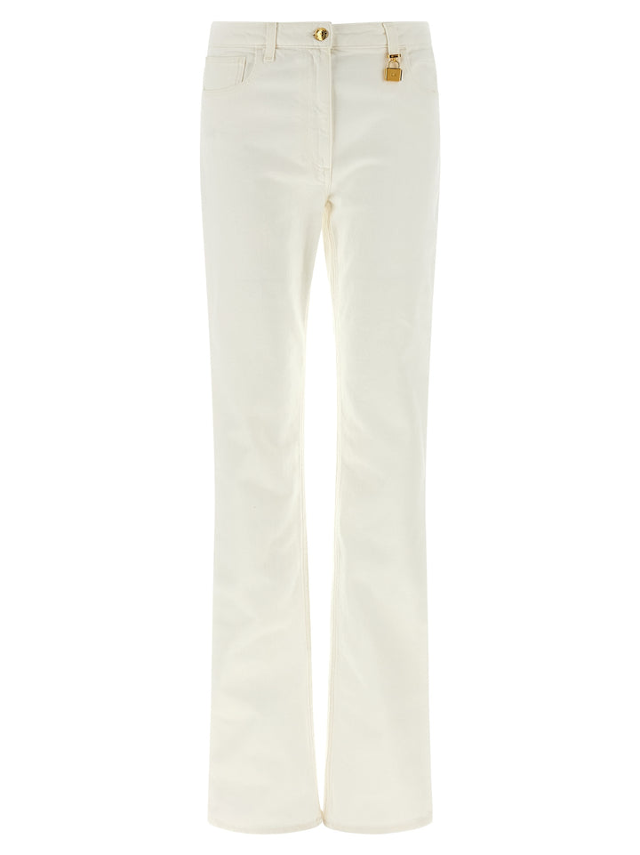 Elisabetta Franchi White Cotton Jeans Denim