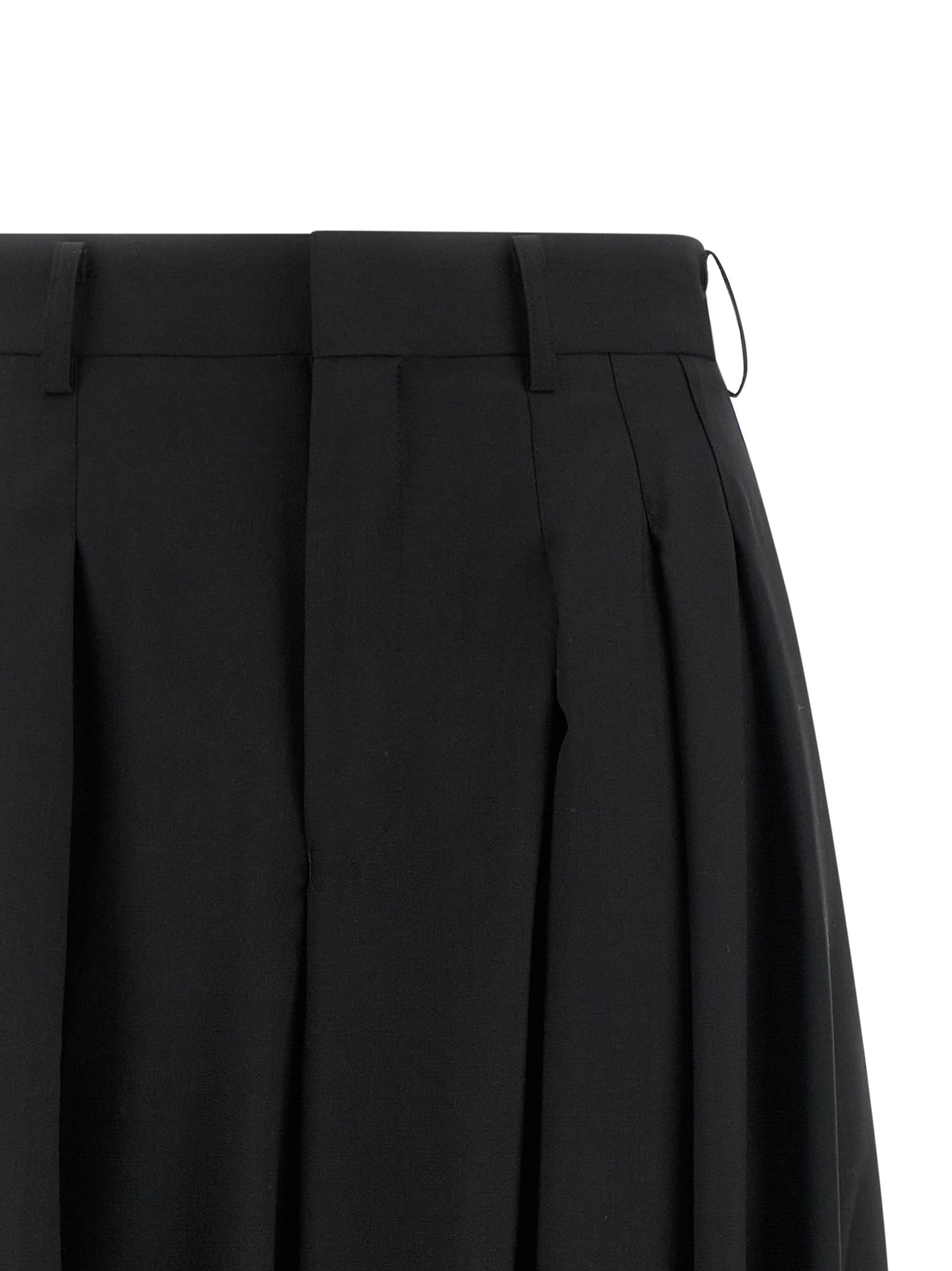 Comme Des Garçons Black Wool Pants